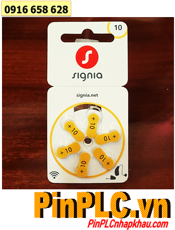 Signia PR536/10, Pin máy trợ thính Signia PR536, Pin 10 _Pin máy điếc Signia PR536/44 chính hãng /Vỉ 6viên